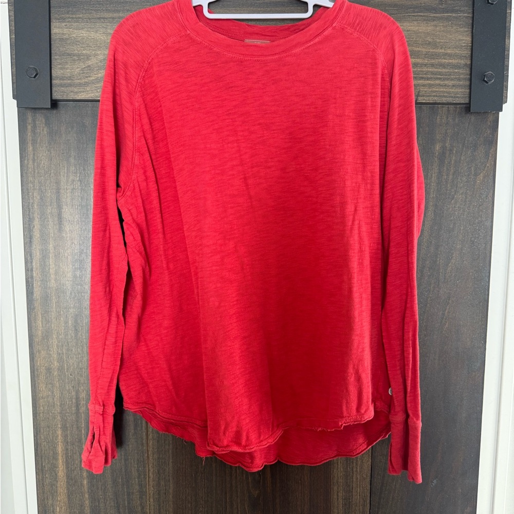 Zella Red Long Sleeve Top